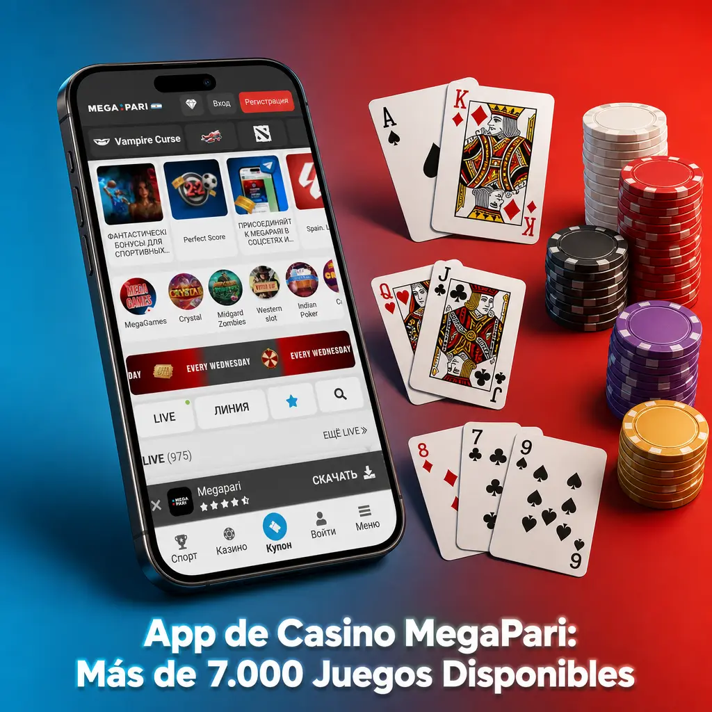 Casino MegaPari con más de 7.000 juegos disponibles