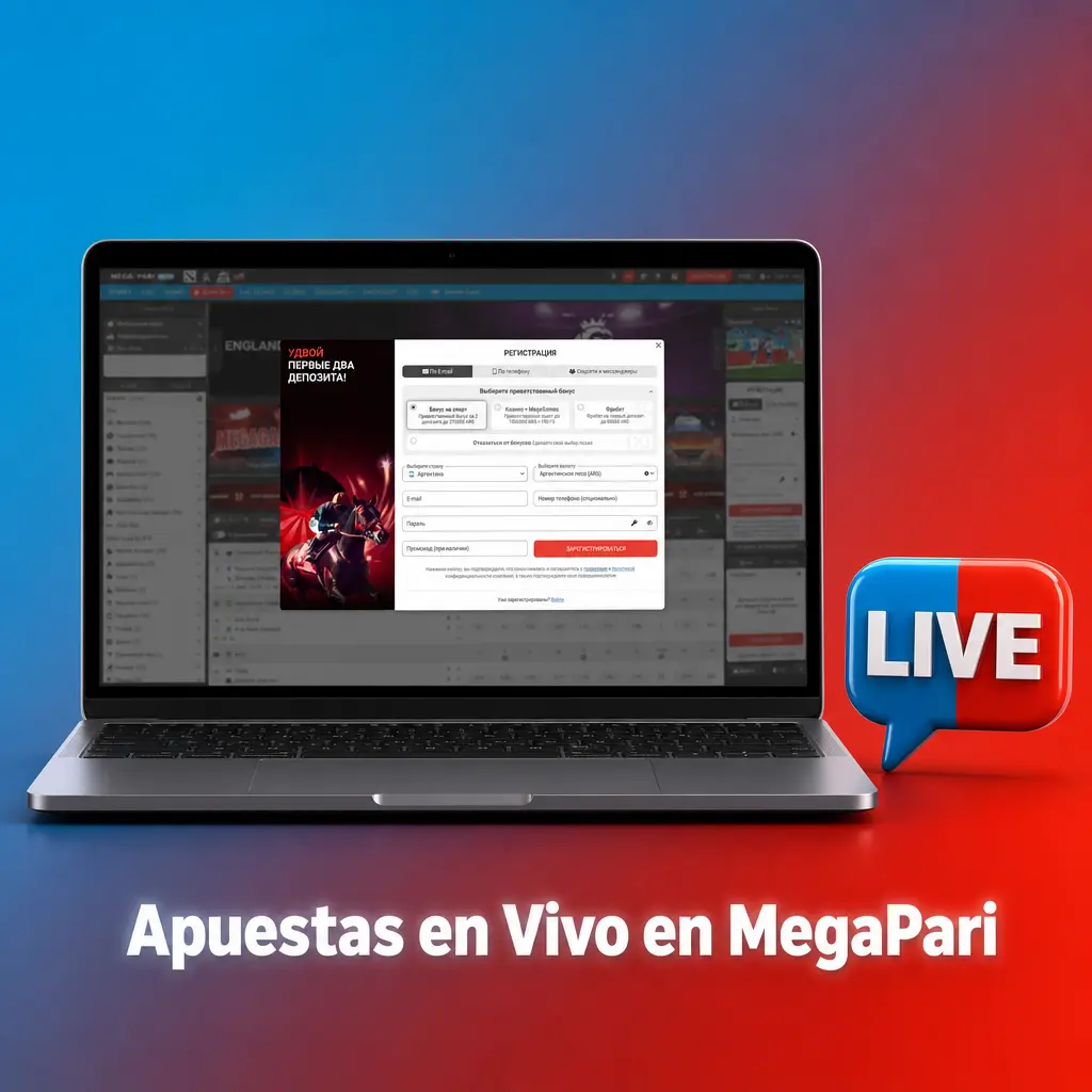 Apuestas en vivo en MegaPari con estadísticas en tiempo real