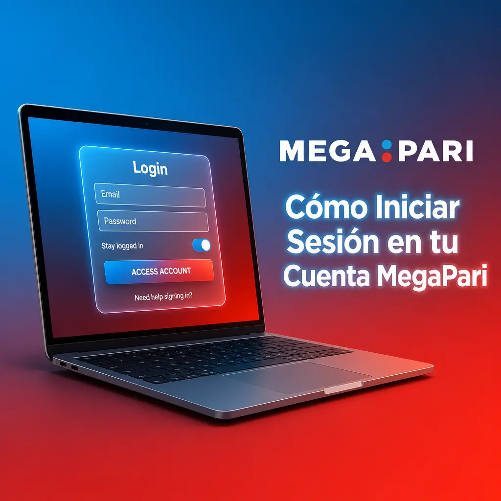 Pantalla de inicio de sesión en MegaPari
