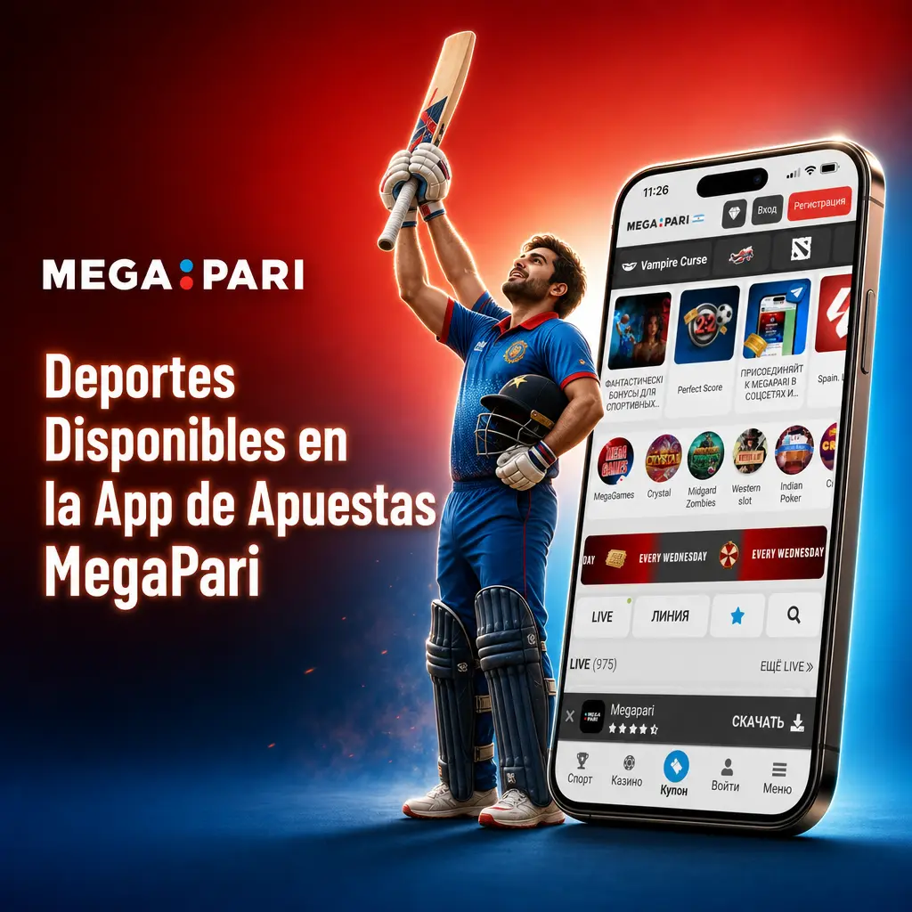 Deportes disponibles en la app de apuestas MegaPari