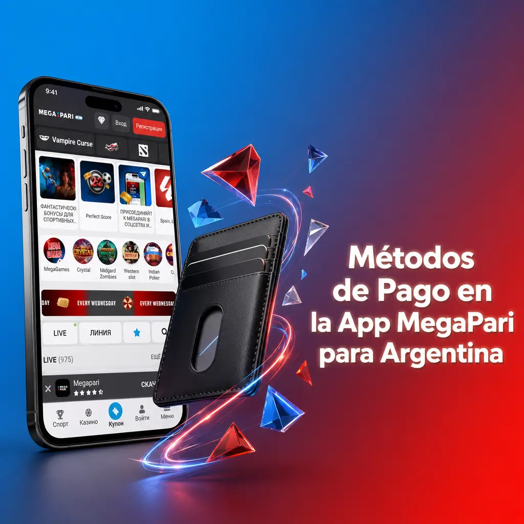 Métodos de pago disponibles en la app MegaPari para Argentina