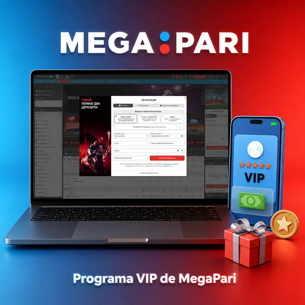 Programa VIP de MegaPari con 8 niveles progresivos