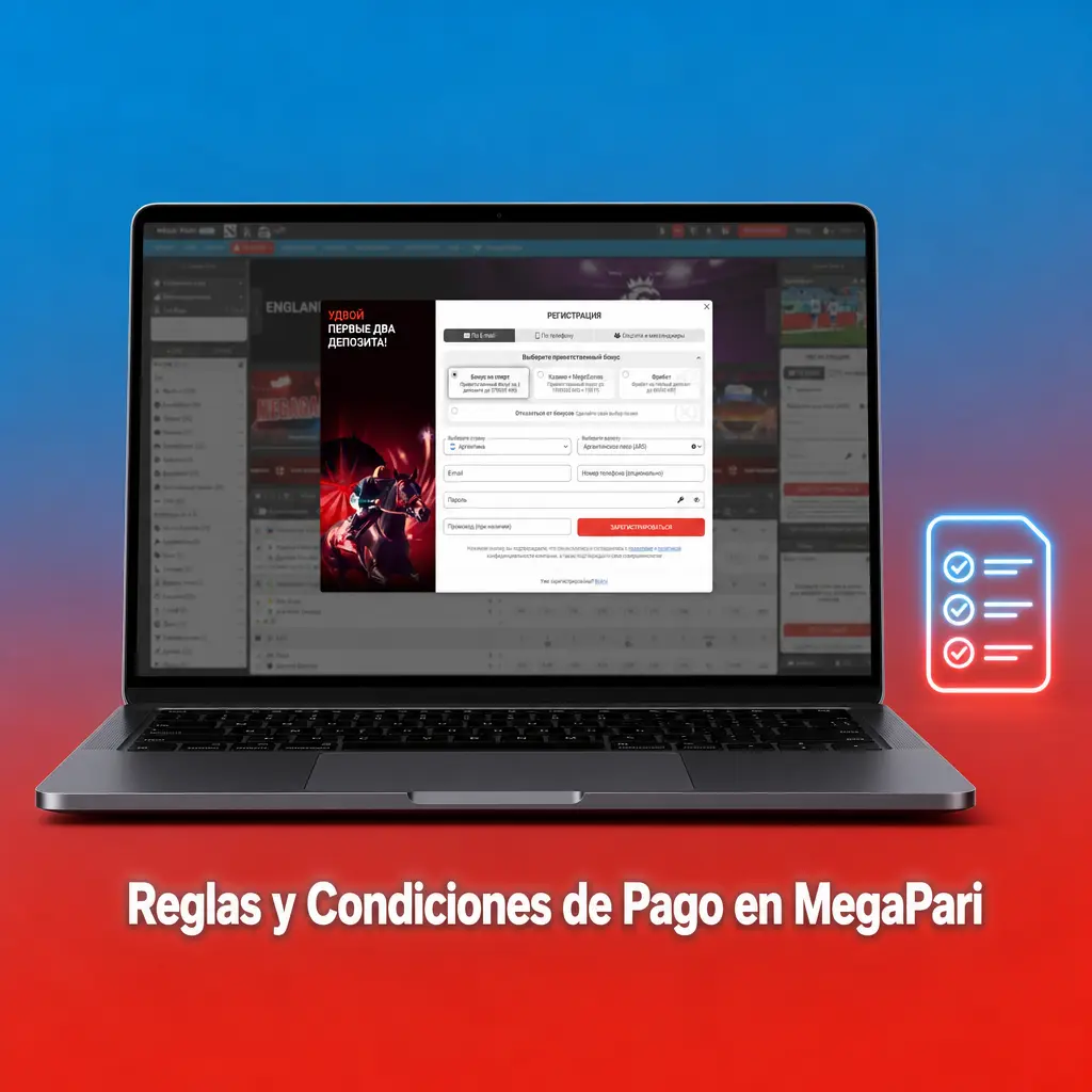 Reglas y condiciones de pago en MegaPari
